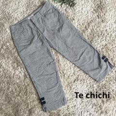 Te chichi テチチ ギンガムチェック カジュアルパンツ クロップド丈 M