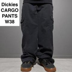 ディッキーズフレックスカーゴパンツワークパンツw38l30黒ブラック古着FLEXのサムネイル