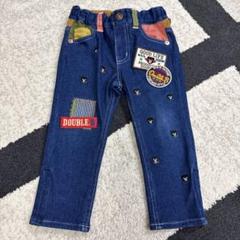 ミキハウスダブルビー　デニム刺繍パンツ　90cm
