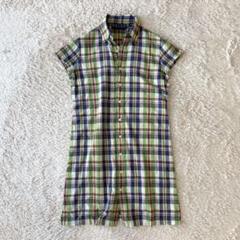 ラルフローレン 美品 コットンシャツワンピース 11 マドラス