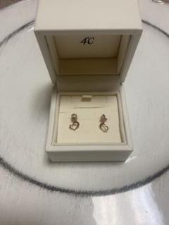 Lily&co.ナチュラルレッドダイヤモンドピアス♡K14YG♡最終お