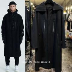 ★【新品同様】Y-3 ウールメルトンダッフルロングコート黒オーバーサイズSヨウジ ☆【新品同様】Y-3 ウールメルトンダッフルロングコート黒