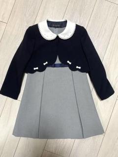 ミッシェルアルフレッド ボレロ ボックスプリーツワンピアンサンブル 130cm 送料無料【超目玉セール】Michelle Alfred スカラップボレロ