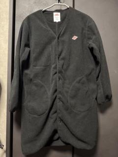【NEW限定品】 DANTON フリース 美品 黒 レディース ロングカーディガン トップス