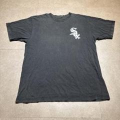 プリントTシャツ MLB シカゴホワイトソックス USA製 90s 半袖 黒 L 古着 90s USA製 MLB Chicago White Sox ホワイトソックス BIG