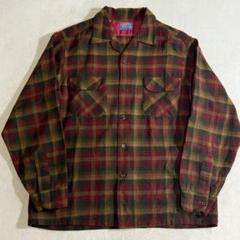 60s ペンドルトン ボックスシャツ シャドーチェック ウール ビンテージ