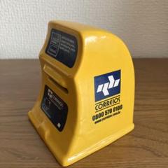 【非売品】郵便ポスト型 貯金箱　(ブラジル)CORREIOS 黄色