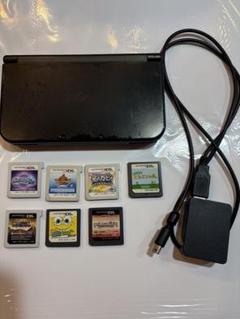 New 3DS LL ブラック 充電器・ゲーム7本付き