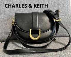 CHARLES & KEITH ブラックショルダーandハンドバッグ
