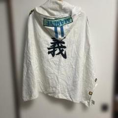 中古 USJ ユニバ ワンピース 海軍 フードタオル 使用感あり