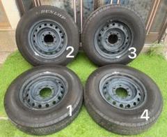 ハイエース195/80R15 DUNLOP SP175N 鉄ホイール 4本 - メルカリ