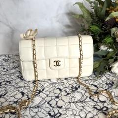 CHANEL★シャネル チョコバーミニチェーンショルダー Aランク シャネル(CHANEL)シャネル チョコバー チェーンショルダーバッグ