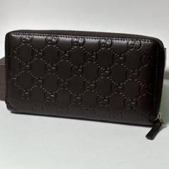 超良品‼️ グッチ　GUCCI 財布　長財布　シマレザー　ラウンドファスナー グッチ GUCCI 473928 A7M0N 長財布 メンズ レディース 財布