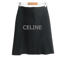 極美品 CELINE ストレッチ 膝丈 台形スカート タイトスカート