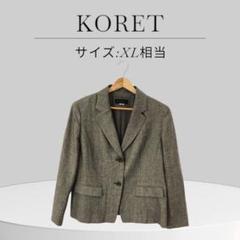 KORET コレット アウター テーラードジャケット フォーマル グレー 麻