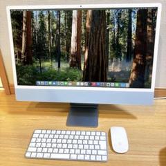 Apple iMac ブルー ［MQRC3J/A］24インチ M3 2023