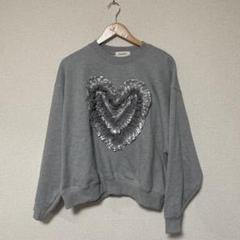 まあし！！POPPY ハートチュールスウェット グレー まあし様専用！！POPPY ハートチュールスウェット グレー - メルカリ
