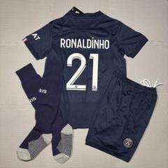 人気商品再入荷！ PSG パリサンジェルマン ロナウジーニョ ユニフォーム レア☆極美品】01-02 パリサンジェルマン PSG ロナウジーニョ