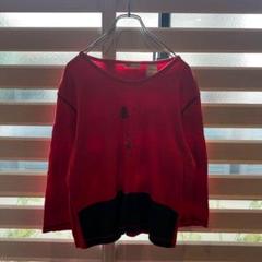Faded Glory 赤色 プリント ロングスリーブTシャツ Lサイズ