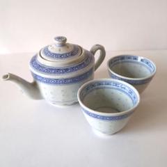 煎茶道具　康煕年製款　青花蓮花文　透蛍手煎茶碗　六客　H　R7457 Yahoo!オークション -「康熈年製」の落札相場・落札価格