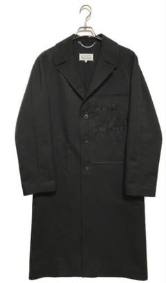 美品】Maison Margiela ツイル シングルブレストコート黒44