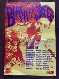 BUTTHOLE SURFERS 1991 ヴィンテージポスター - メルカリ