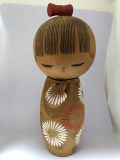 青木蓼華　木造　彩色　こけし　かぐや姫 こけし人形 青木蓼華(あおきりょうか)作 - メルカリ