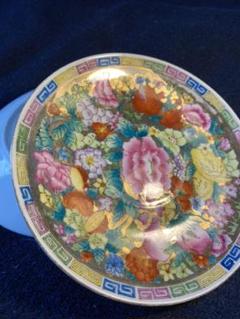 中国古美術品、牡丹花紋描金皿二枚、 中国古美術品、牡丹花紋描金皿二枚、 - メルカリ
