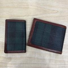 ポロ　ラルフローレン　二つ折り　財布　6連キーケース　チェック柄　グリーン