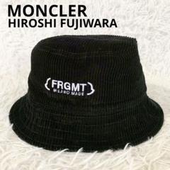 MONCLER　モンクレール　リバーシブル　バケットハット　コーデュロイ　ロゴ MONCLER モンクレール リバーシブル バケットハット