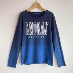 ピンクポンク ビッグプリント ロゴ Tシャツ 長袖 ロンT グラデ カットソー
