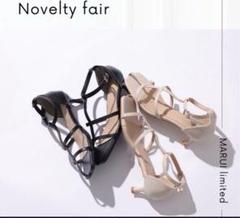 美品 アプワイザーリッシェ 限定ノベルティ サンダル Arpege story黒のサムネイル