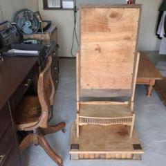 ブロカントアンティークドレッサー　鏡台　姿見