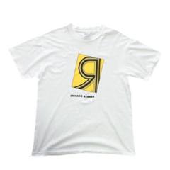 90s USA製 Hanes BEEFY-T プリントTシャツ 白 L