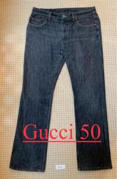 GUCCI グッチ　ラムレザー　羊革　レザーパンツ　ストレートパンツ GUCCI グッチ ラムレザーパンツ - メルカリ