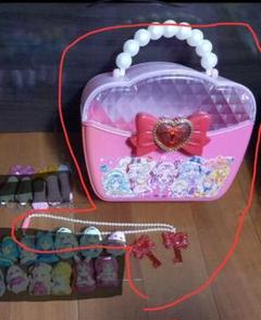 ハグっとプリキュア鍵付き収納ケースアクセサリーケースおもちゃ箱宝物箱宝石箱