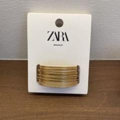 ZARA ゴールドメタルバングル 曲線デザイン 送料無料　中古 2025年最新】ZARA カラー：ゴールド系 バングル・リストバンドの