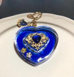 ゴシック風ハートシェイカー♡青