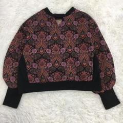 HARE ハレ 2WAYジャガードプルオーバー トップス　スウェット　花柄