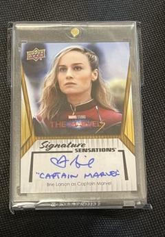 marvel ブリーラーソン キャプテンアメリカ サイン カード インスク入り
