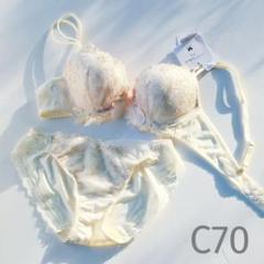 パルファージュ35S♪ブラC70&ショーツM まる胸 ラメ レース