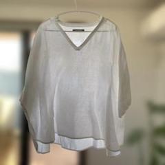 jujudhau ヘンプコットンプルオーバーブラウス ホワイト