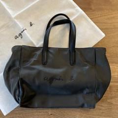 【美品】agnes b. アニエスベー　ハンドバッグ　ポーチ　黒　大人気　希少 org.jpg
