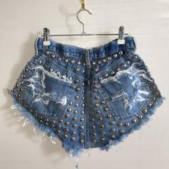【1点物希少】RUNWAYDREAMZヴィンテージカスタムデニムショートパンツM 日本未発売！希少 ヴィンテージカスタムデニムショートパンツ M