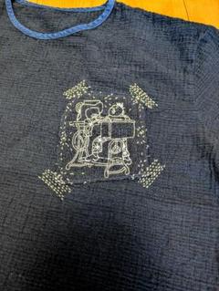 ポータークラシック 刺し子 Tシャツ モヒカン小僧 XL 4 ポータークラシック 刺し子 Tシャツ モヒカン小僧 XL 4