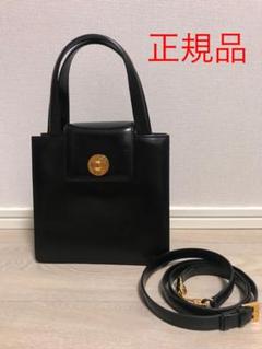 正規品 ブルガリ 黒 本革 ハンドバッグ 2way フォーマル