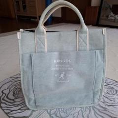 KANGOL ジーンズ地 ブルー トートバッグ