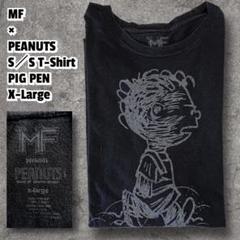■MF×ピーナッツ/ピッグペン/スヌーピー/黒/XL/半袖Tシャツ/pigpen