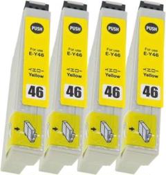 EPSON エプソン IC46-(Y/イエロー)【4本セット】 互換 インク