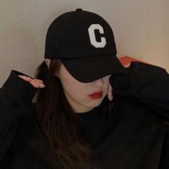 c99【新作アイテム】☆ロゴ デザイン 黒色☆男女兼用 キャップ ☆帽子 20
